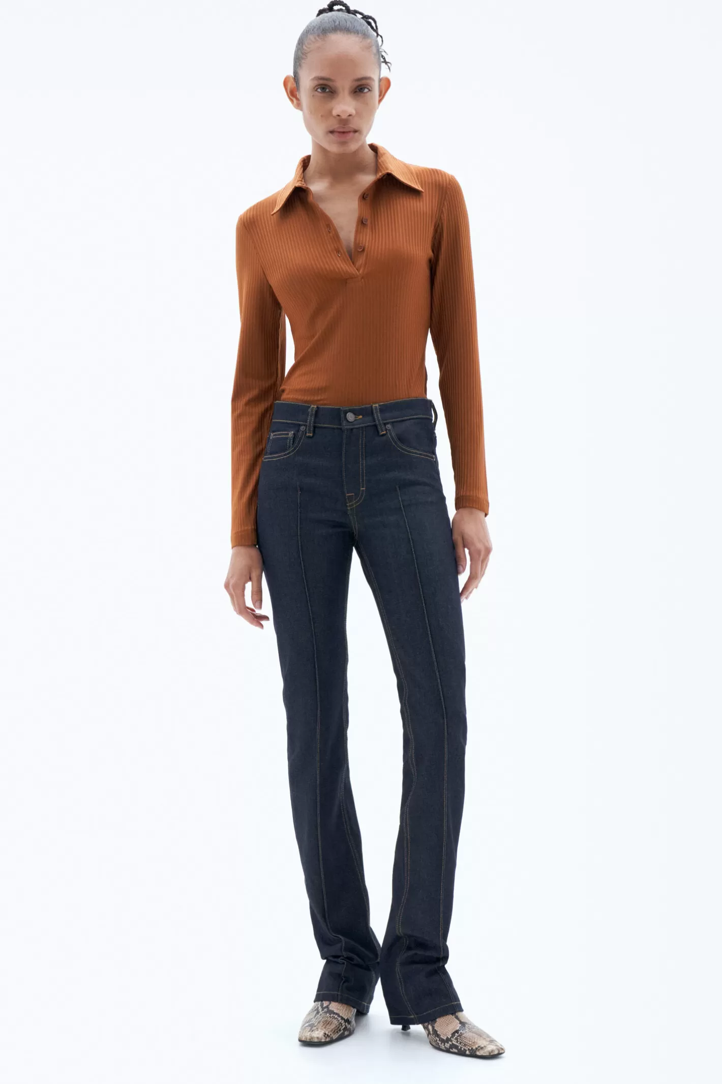 Filippa K Pintuck Jeans Midnight Blue-Woman Denim