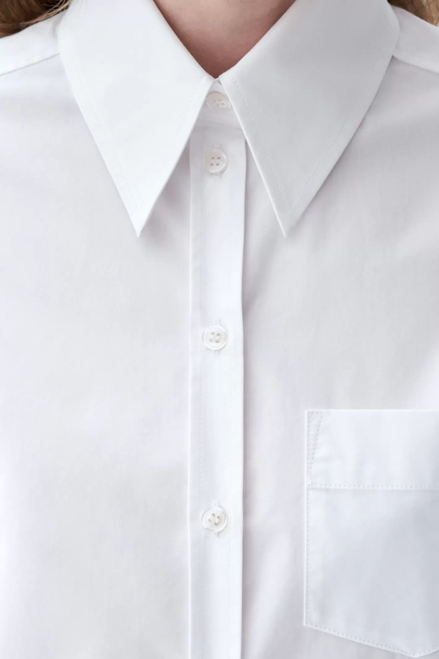 Filippa K Poplin Shirt White-Woman Shirts & Blouses