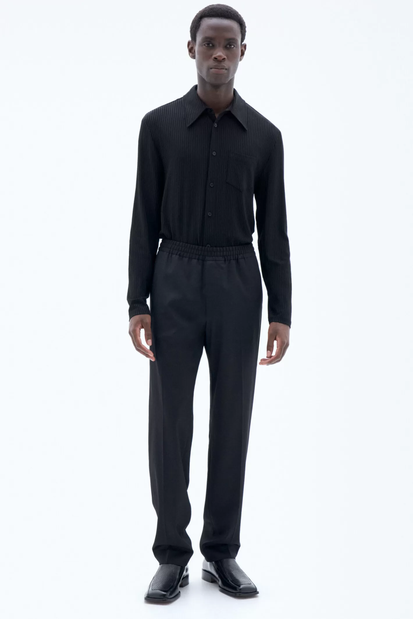 Filippa K Relaxed Wool Trousers Black-Man Bestsellers | Trousers