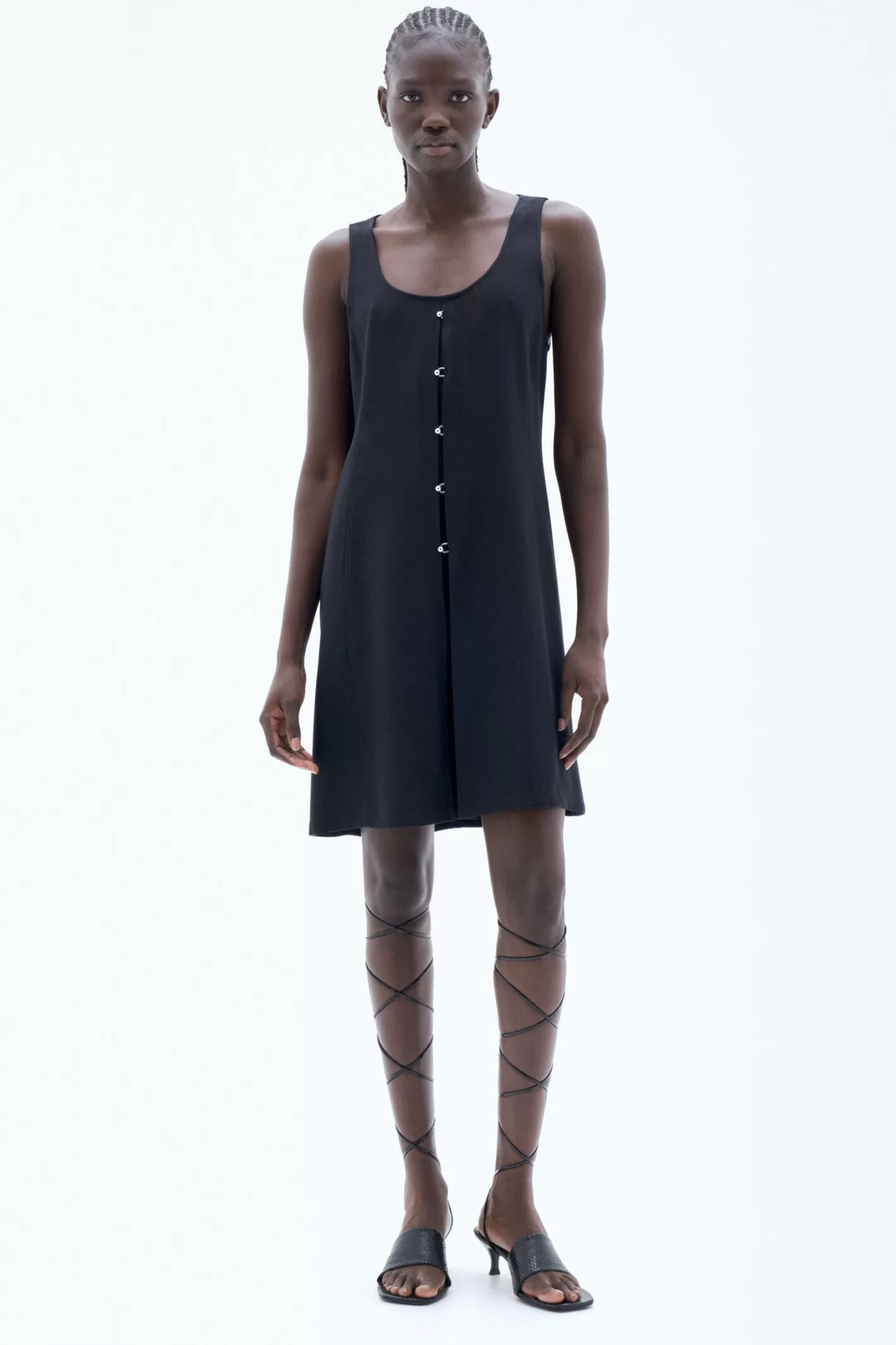 Filippa K Re:sourced Crepe Tank Dress Black-Woman Dresses