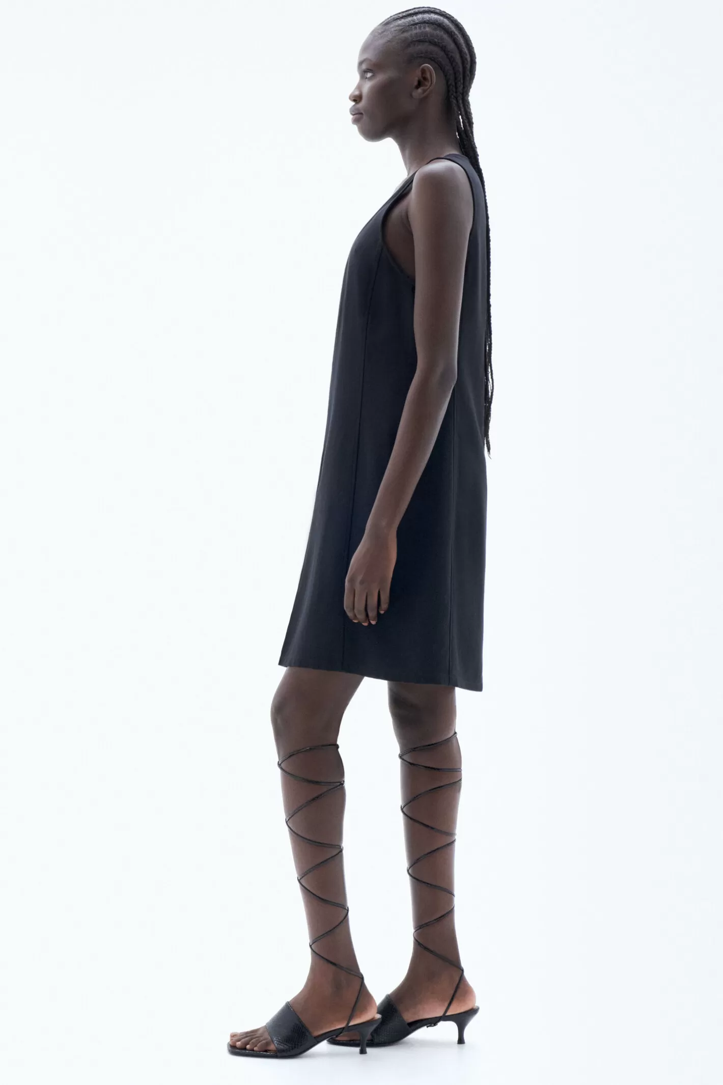 Filippa K Re:sourced Crepe Tank Dress Black-Woman Dresses