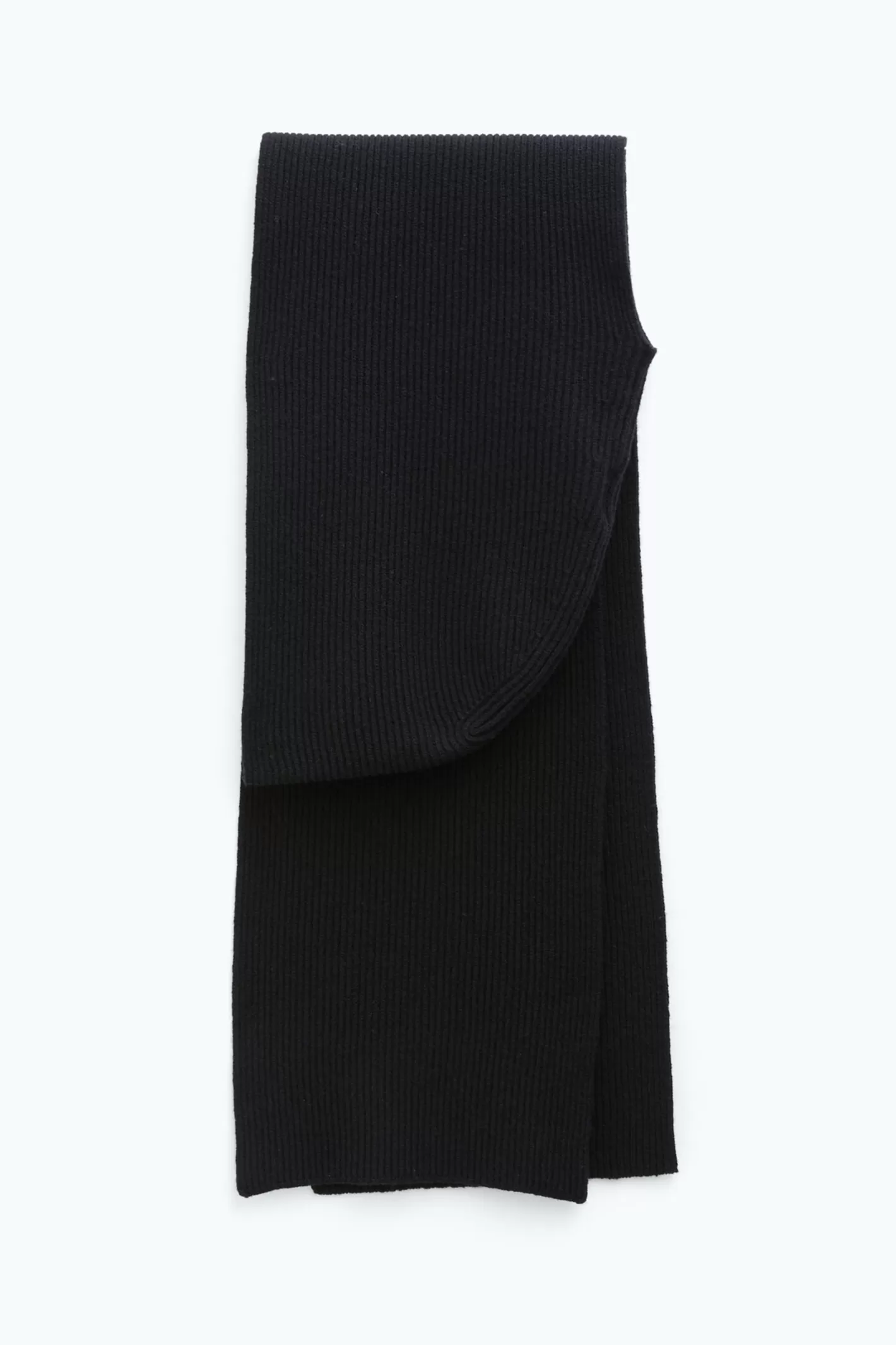 Filippa K Rib Beanie Scarf Black-Woman Hats & Scarves