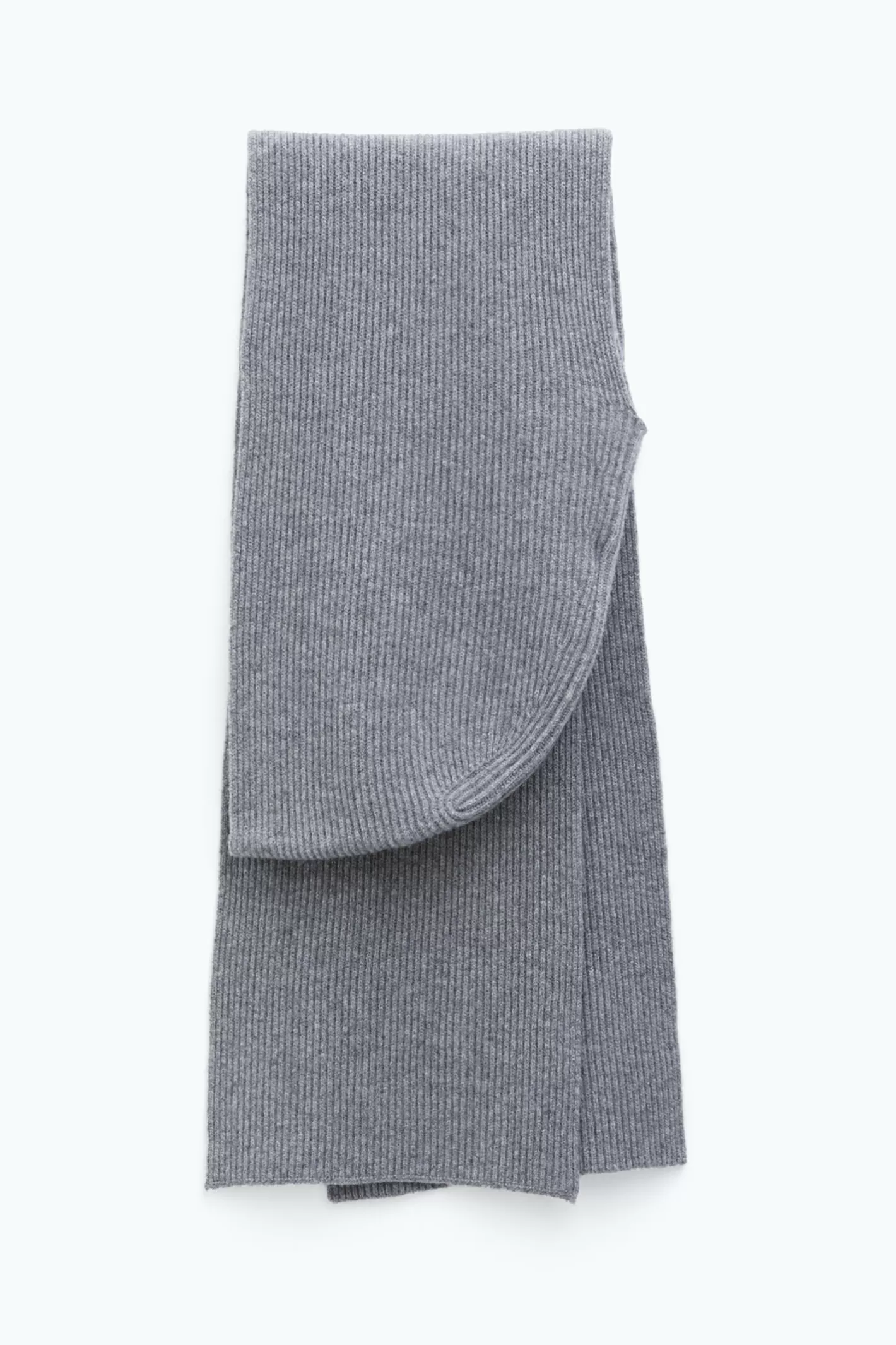 Filippa K Rib Beanie Scarf Grey Melange-Woman Hats & Scarves