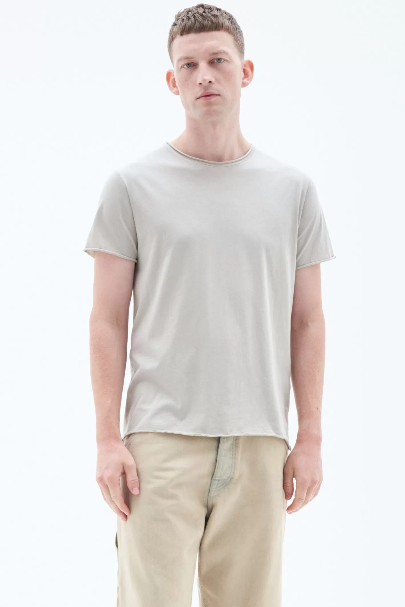 Filippa K Roll Neck Tee Light Sage-Man T-Shirts