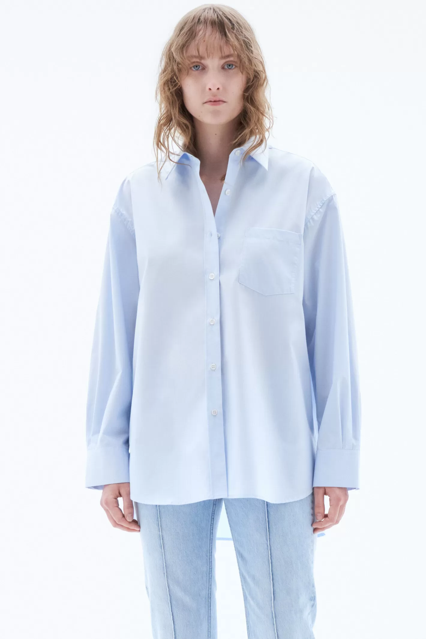 Filippa K Sammy Shirt Soft Blue-Woman Shirts & Blouses