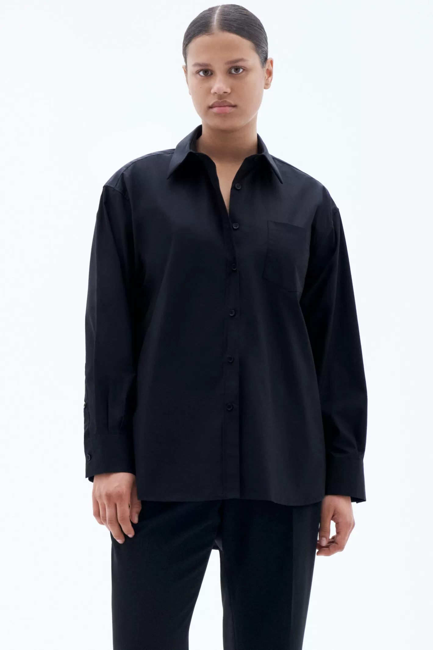 Filippa K Sammy Shirt Black-Woman Shirts & Blouses