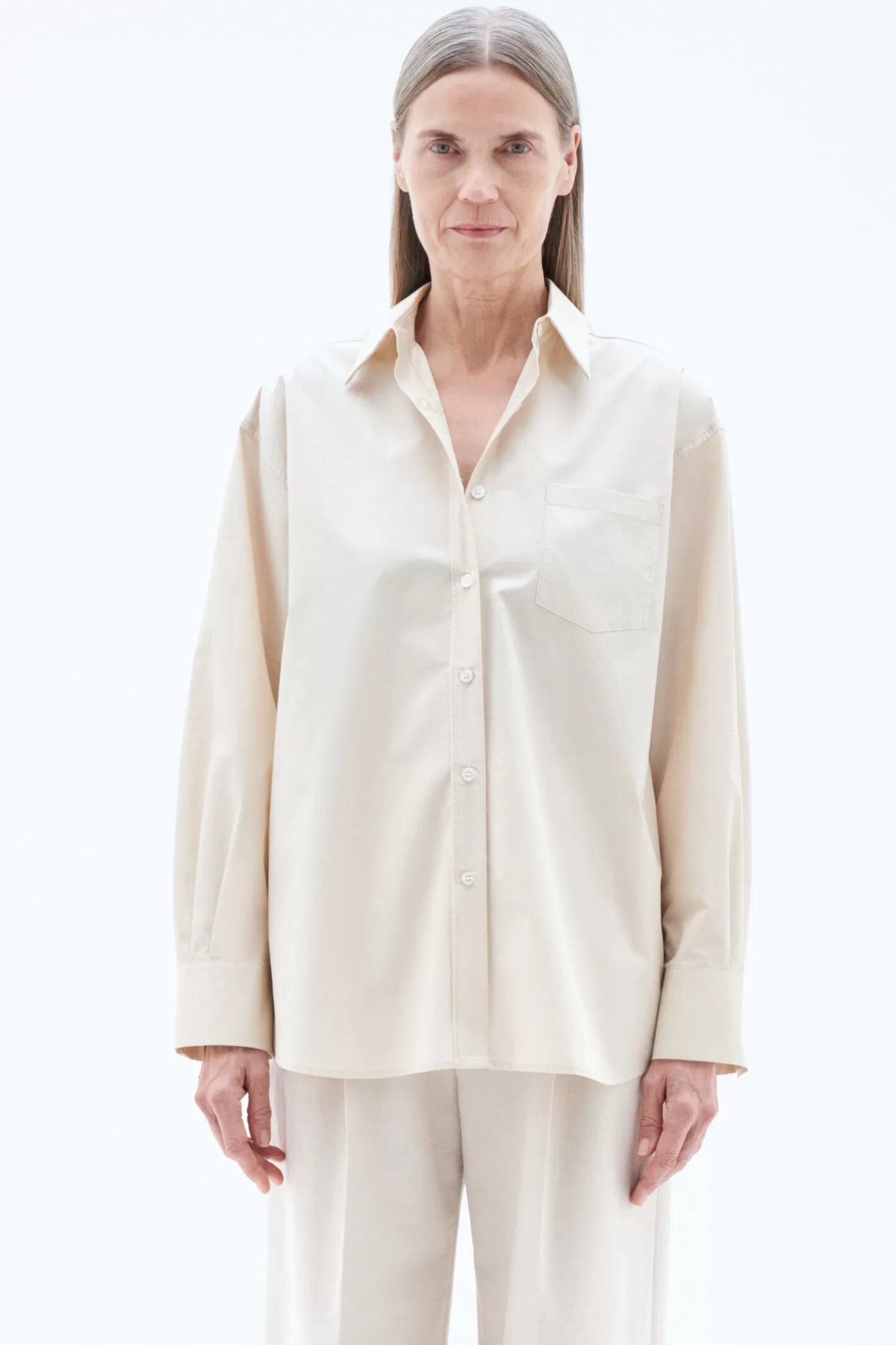 Filippa K Sammy Shirt Light Beige-Woman Shirts & Blouses