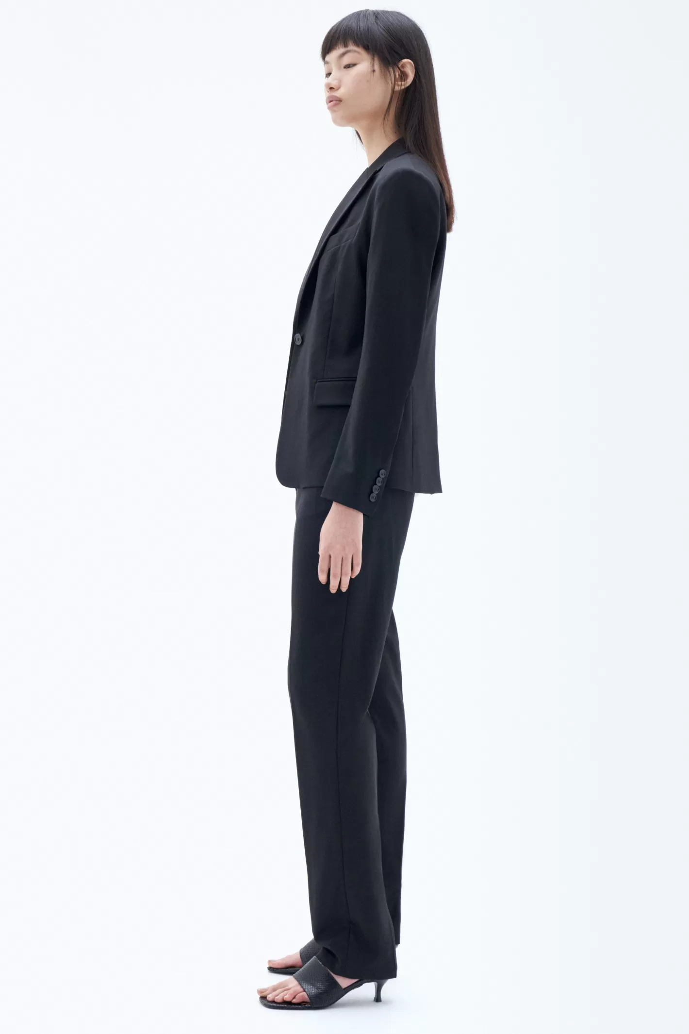 Filippa K Sasha Cool Wool Blazer Black-Woman Blazers | Tailoring