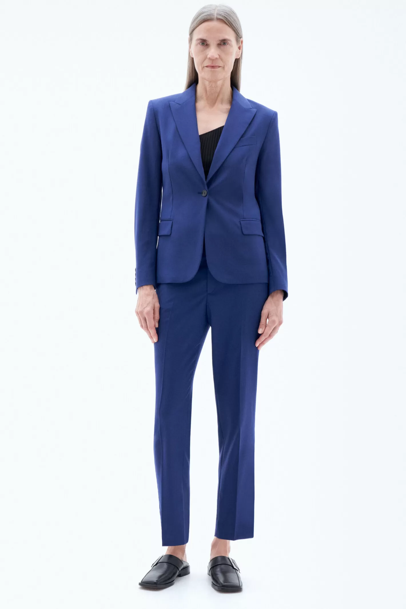 Filippa K Sasha Cool Wool Blazer Ocean Blue-Woman Blazers | Tailoring