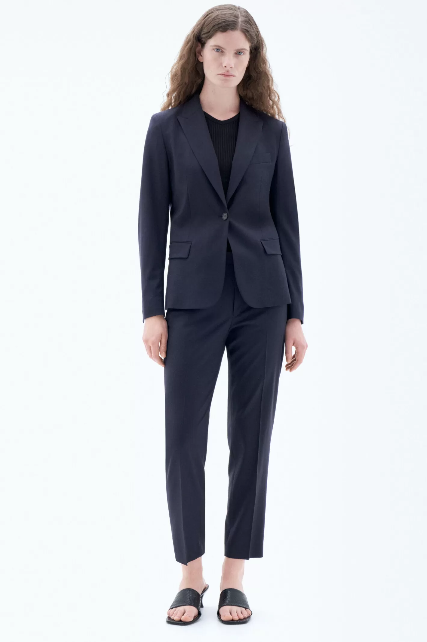 Filippa K Sasha Cool Wool Blazer Dark Navy-Woman Blazers | Tailoring