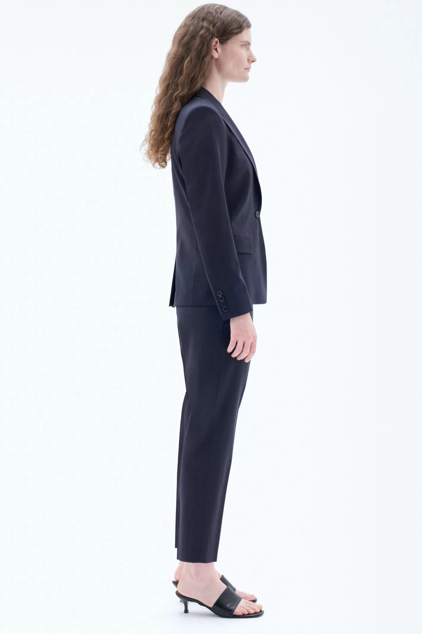 Filippa K Sasha Cool Wool Blazer Dark Navy-Woman Blazers | Tailoring