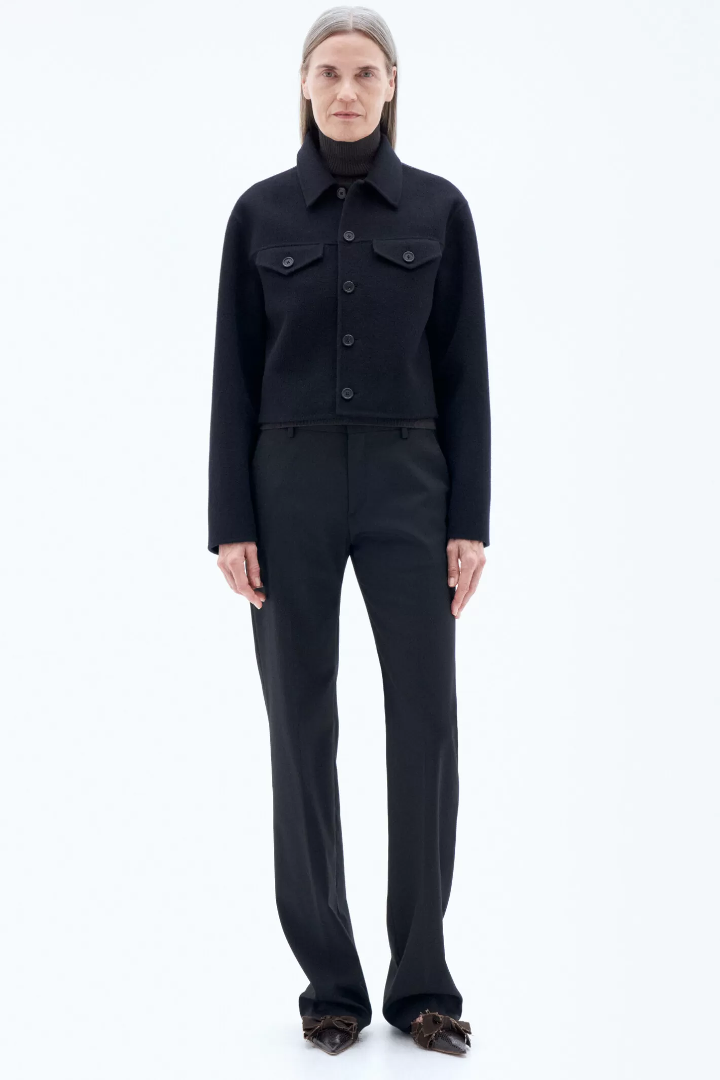 Filippa K Short Wool Cashmere Jacket Black-Woman Bestsellers | Outerwear