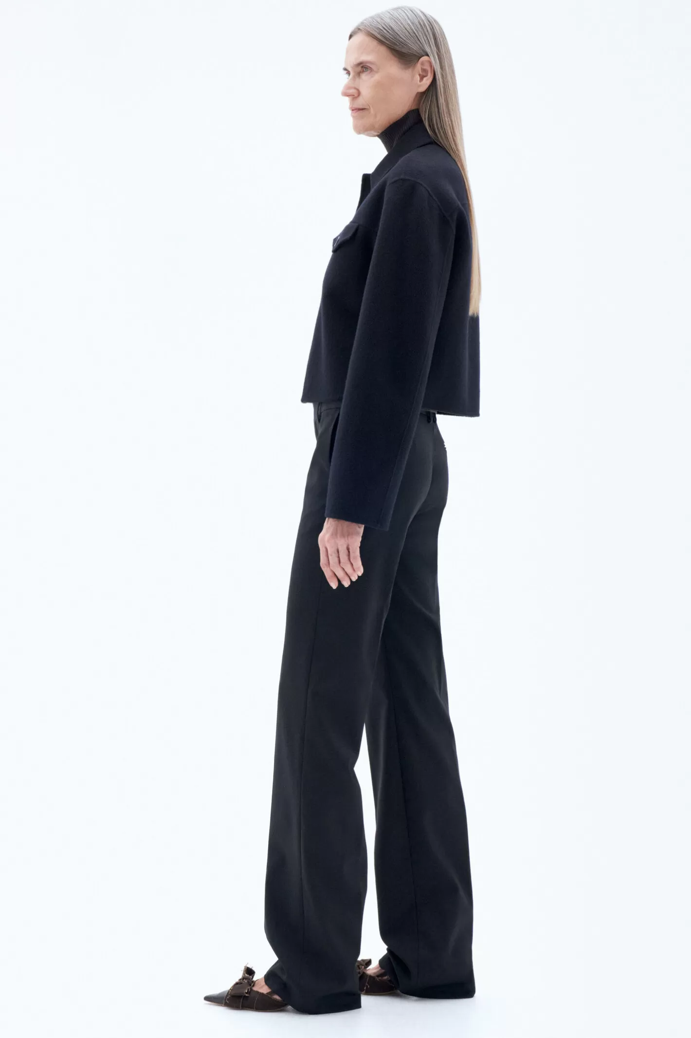 Filippa K Short Wool Cashmere Jacket Black-Woman Bestsellers | Outerwear