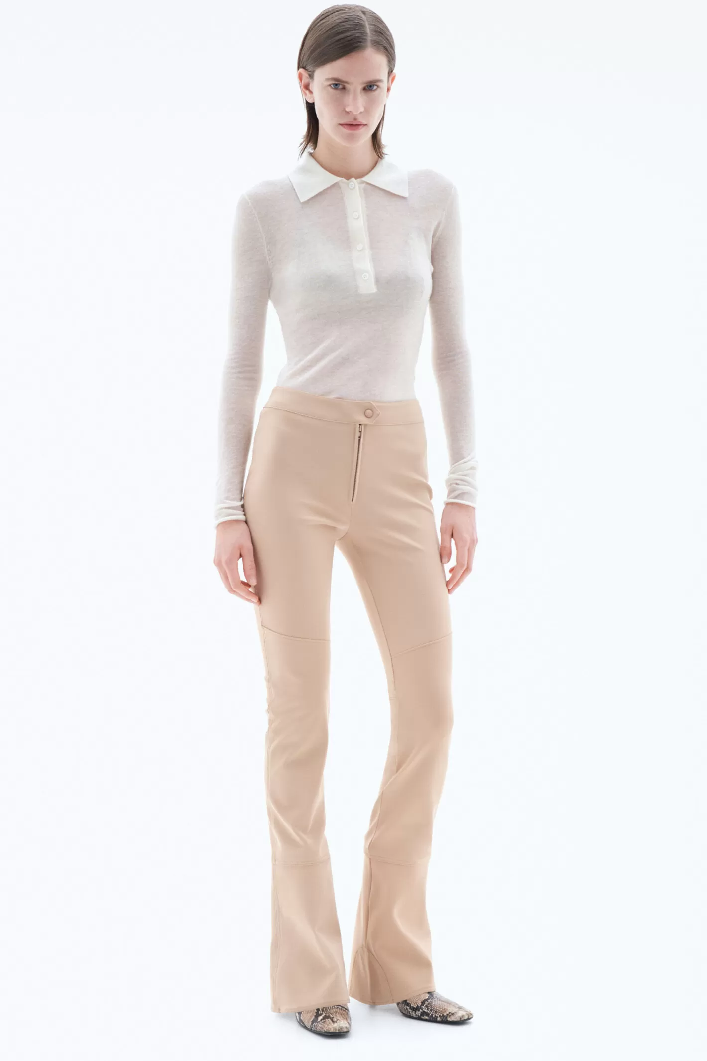 Filippa K Ski Inspired Trousers Pastel Beige-Woman Trousers