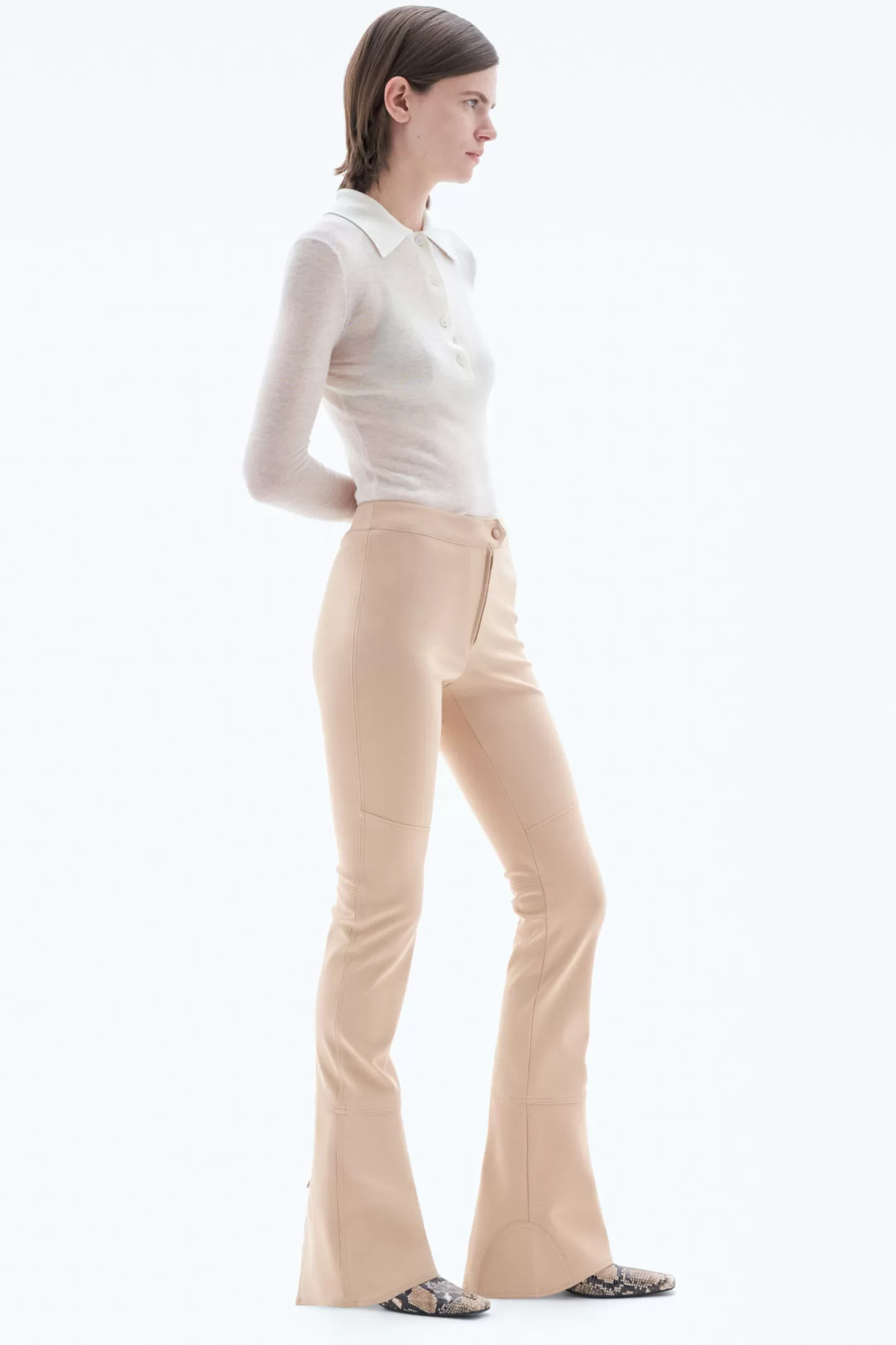 Filippa K Ski Inspired Trousers Pastel Beige-Woman Trousers