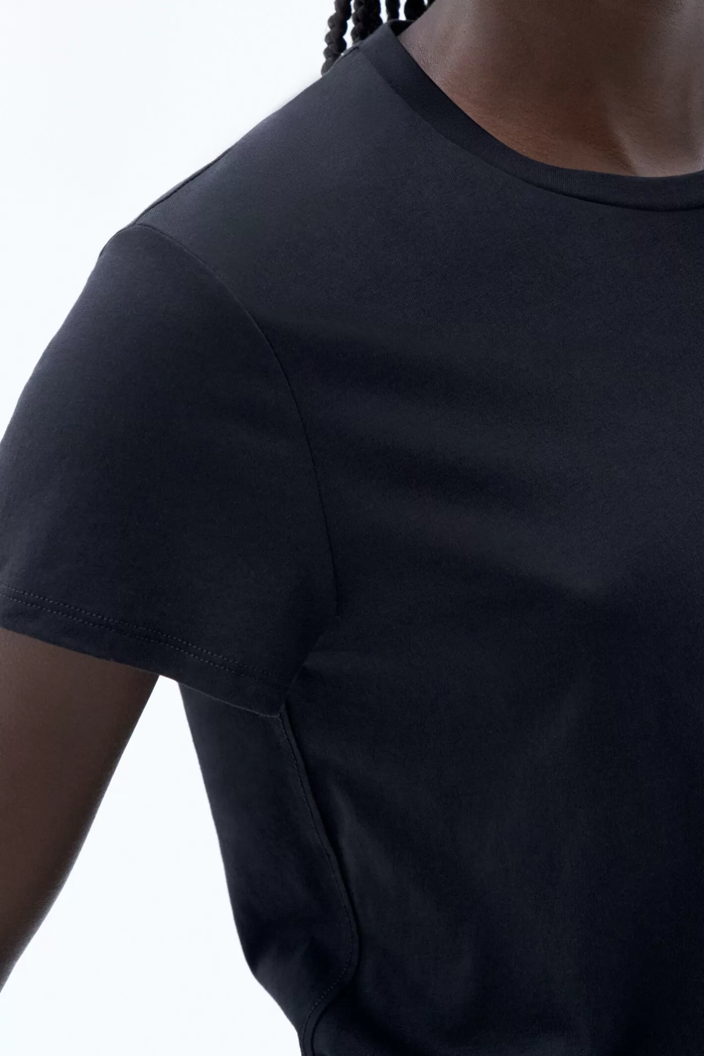 Filippa K Soft Cotton Tee Black-Woman Tops