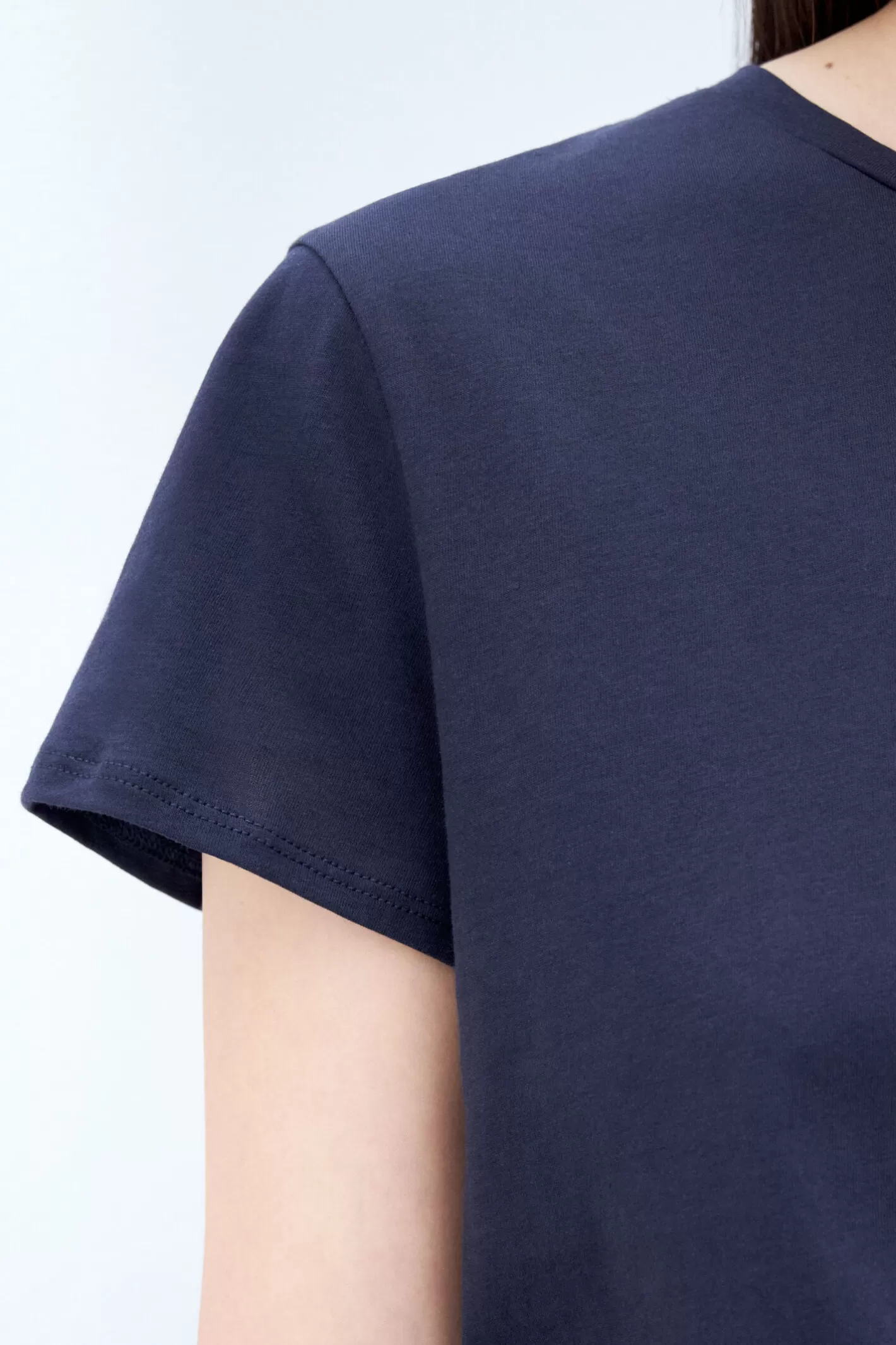 Filippa K Soft Cotton Tee Navy-Woman Tops