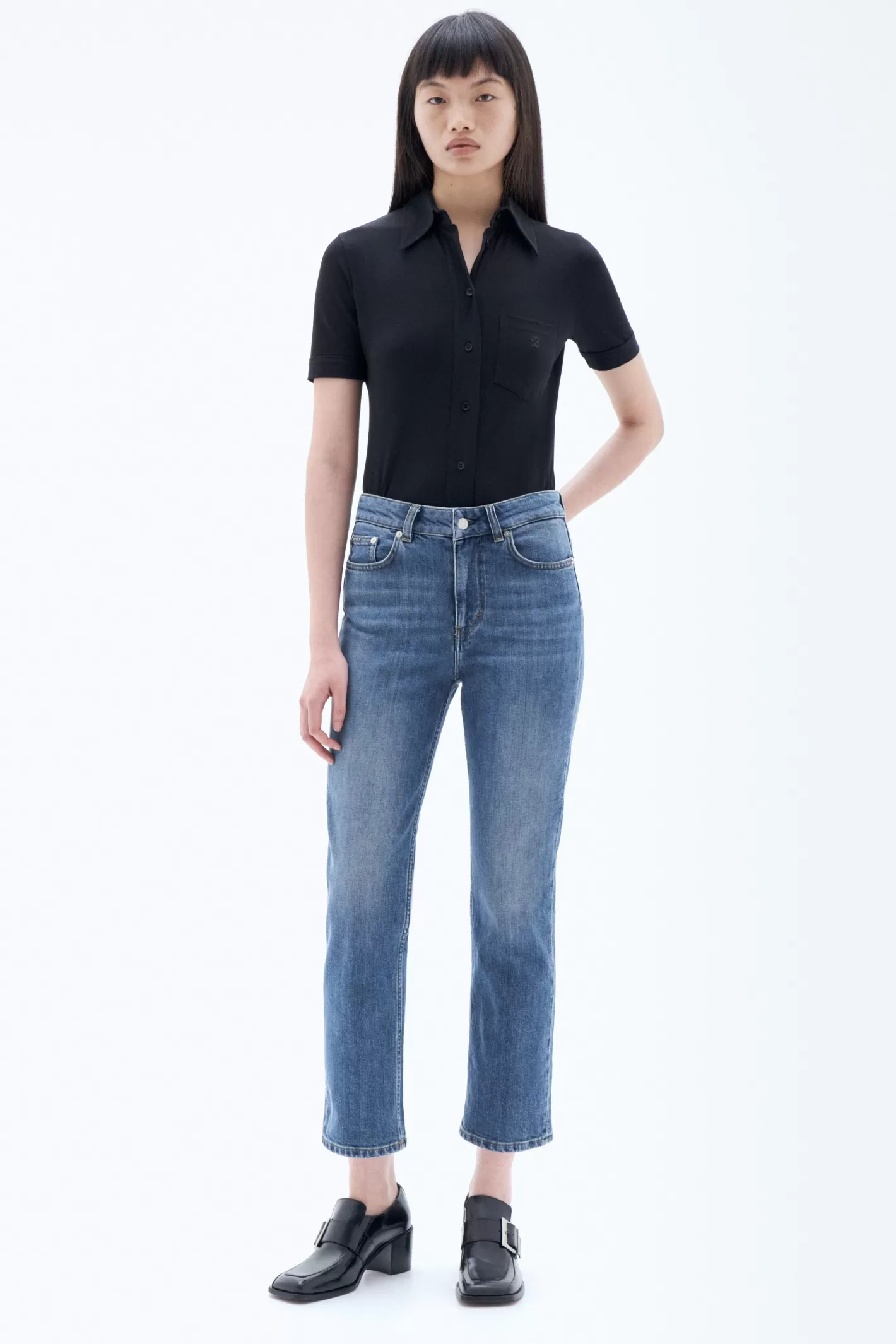 Filippa K Stella Wash Mid Blue-Woman Denim