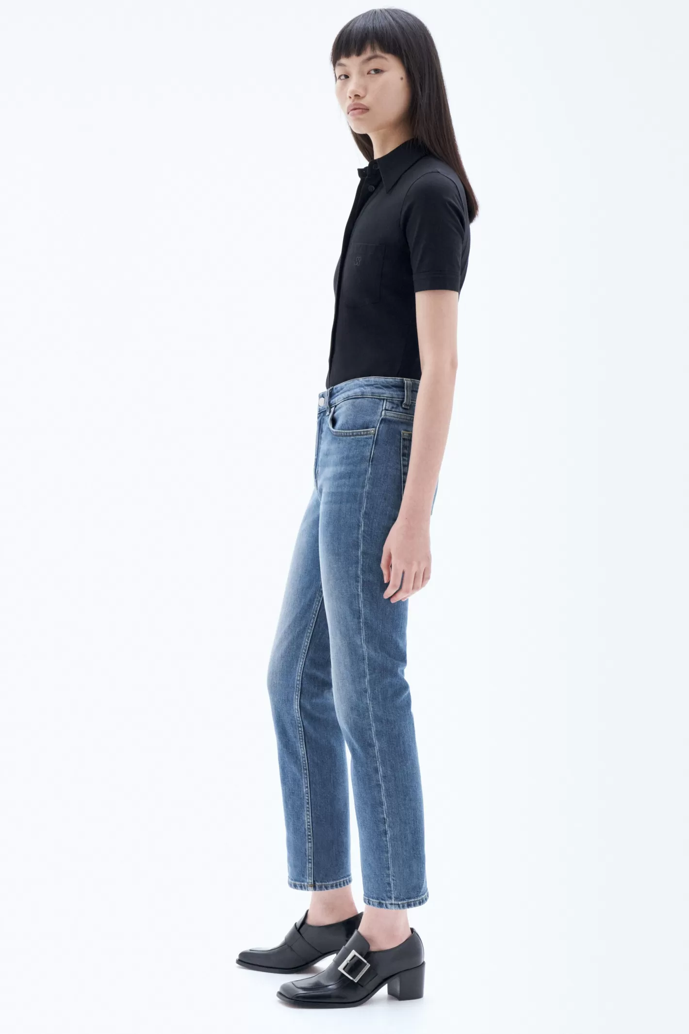 Filippa K Stella Wash Mid Blue-Woman Denim