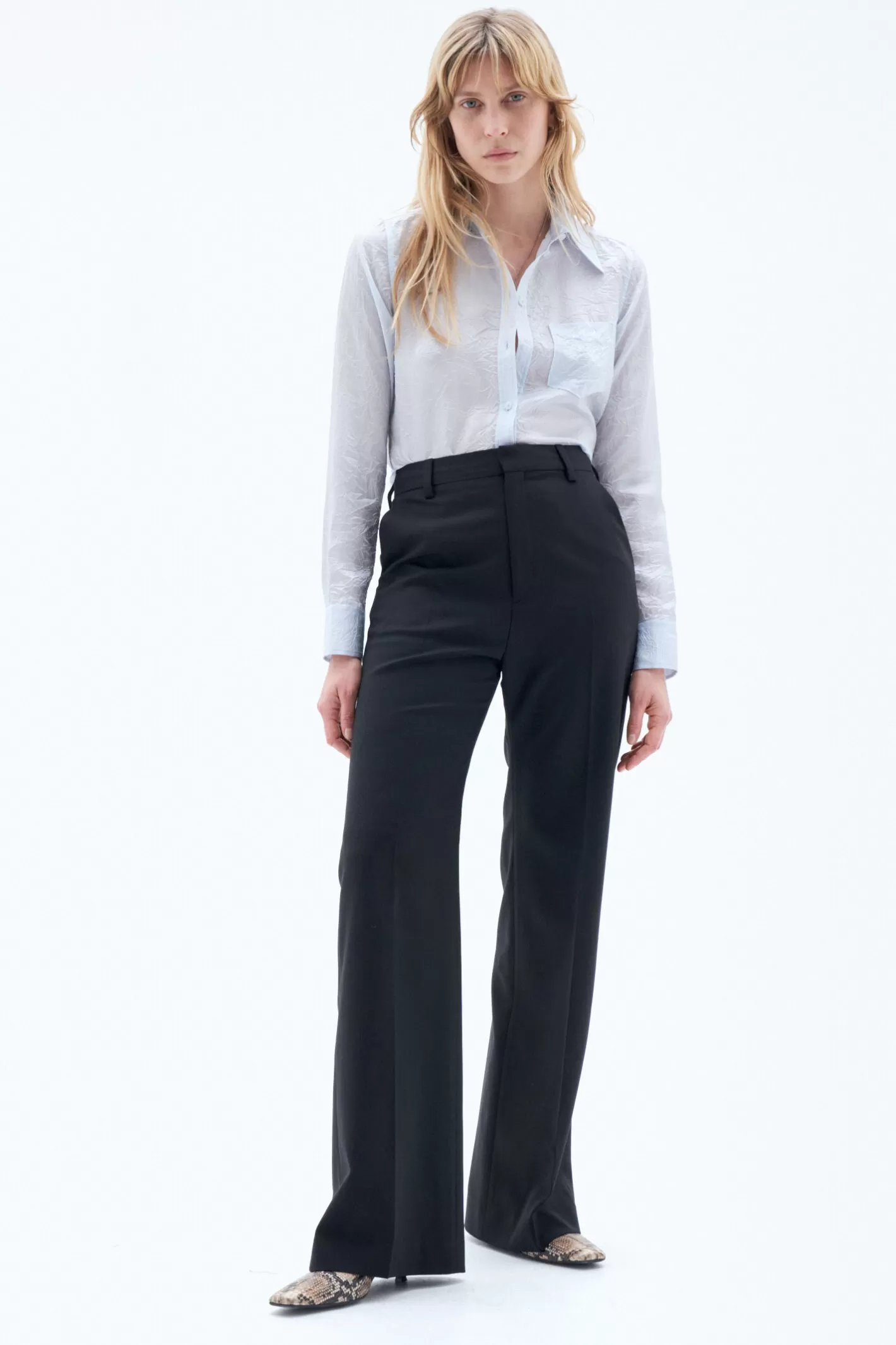 Filippa K Stevie Wool Trouser Black-Woman Tailoring | Trousers