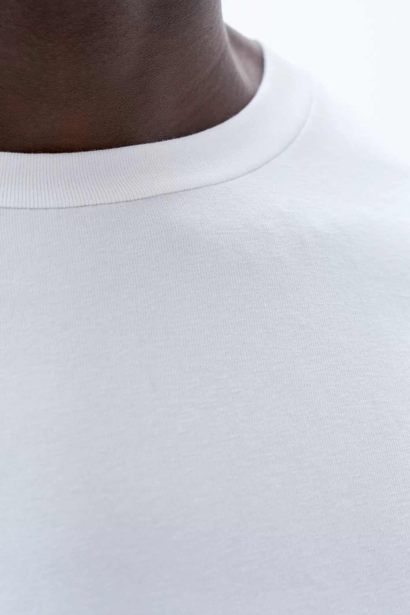 Filippa K Stretch Cotton Tee White-Man T-Shirts