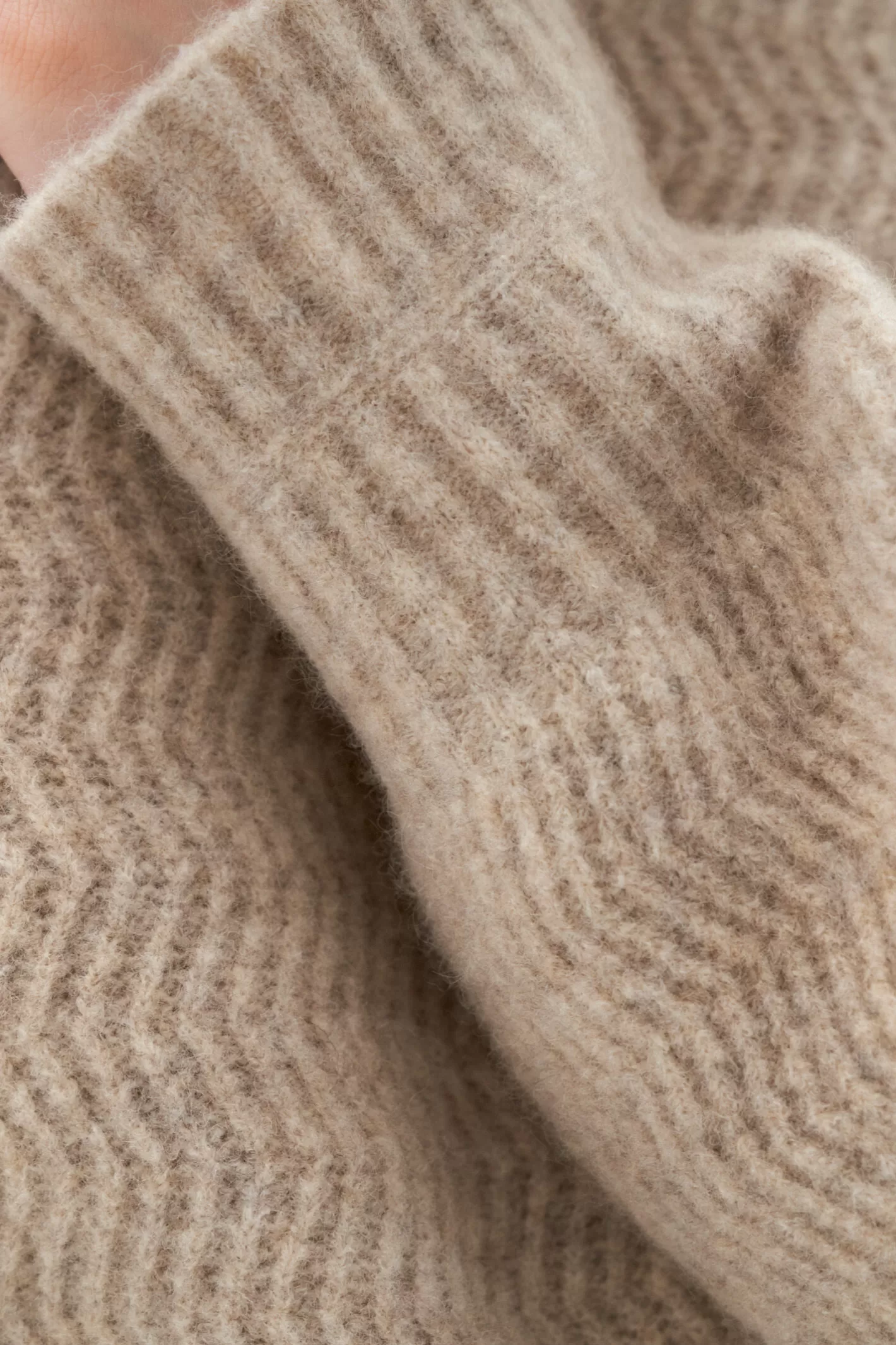 Filippa K Structure Yak Sweater Beige Melange-Woman Knitwear