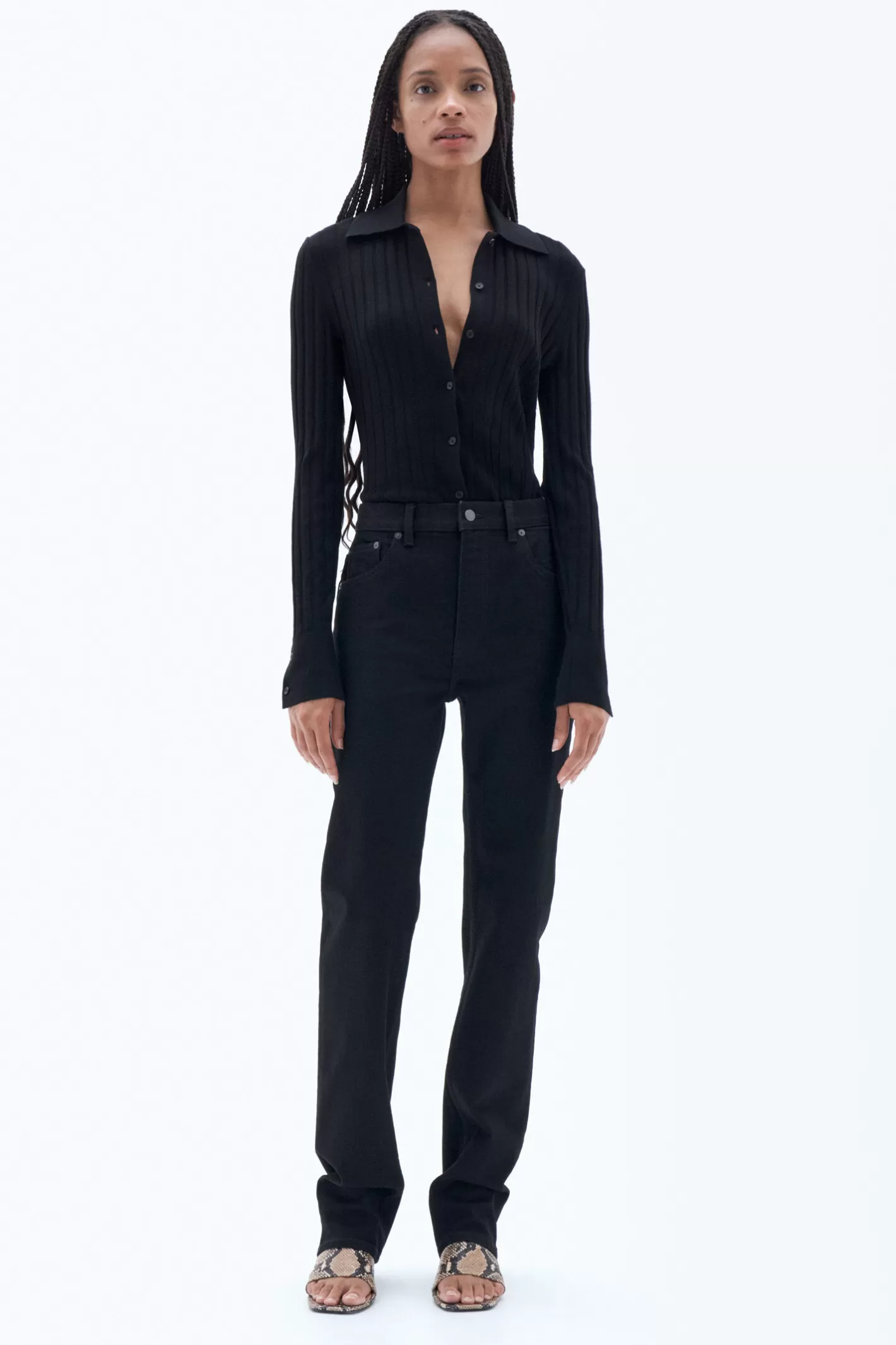 Filippa K Tapered Jeans Night Black-Woman Bestsellers | Denim