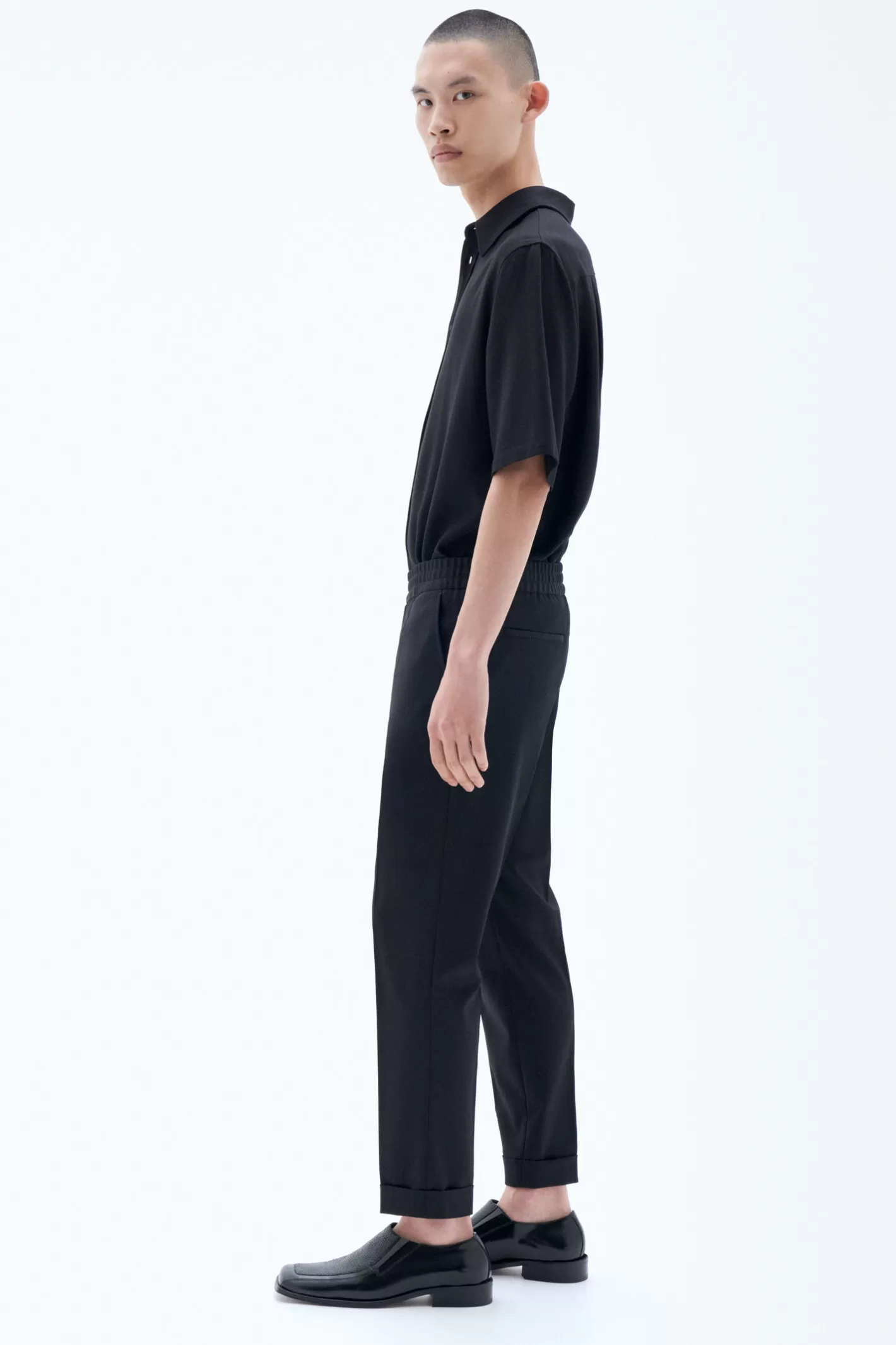 Filippa K Terry Cropped Trousers Black-Man Bestsellers | Trousers