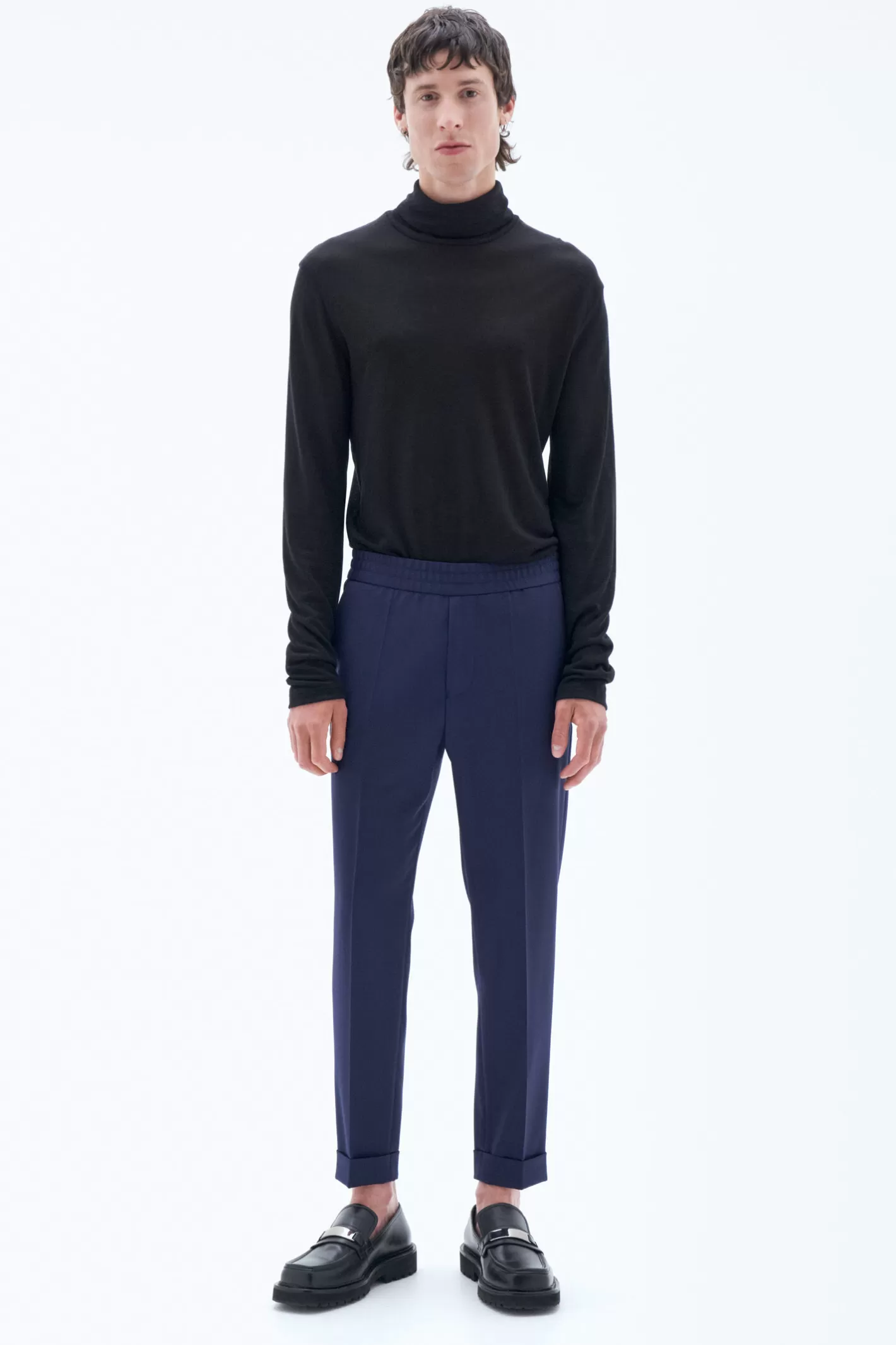 Filippa K Terry Cropped Trousers French Navy-Man Trousers