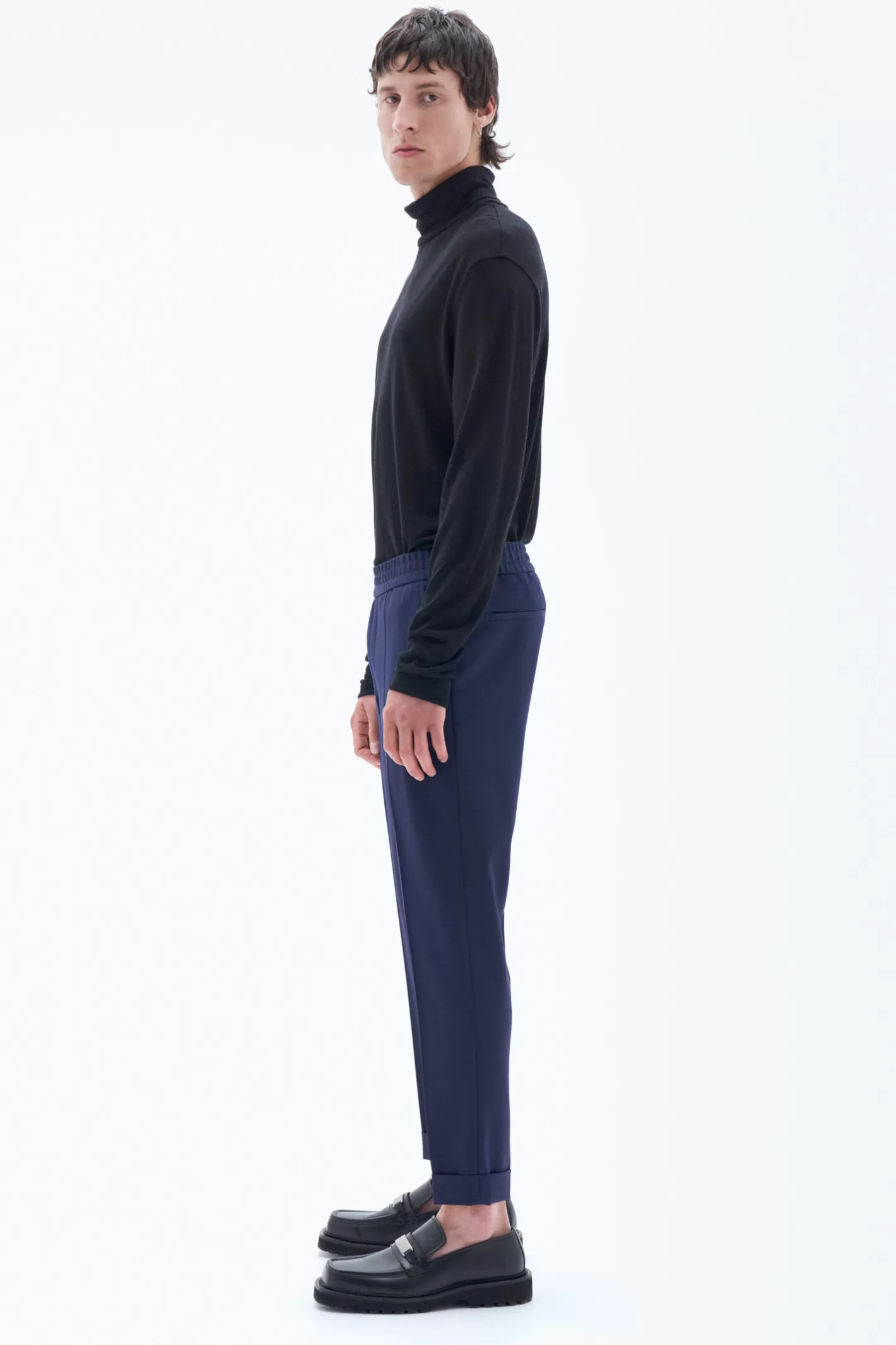 Filippa K Terry Cropped Trousers French Navy-Man Trousers