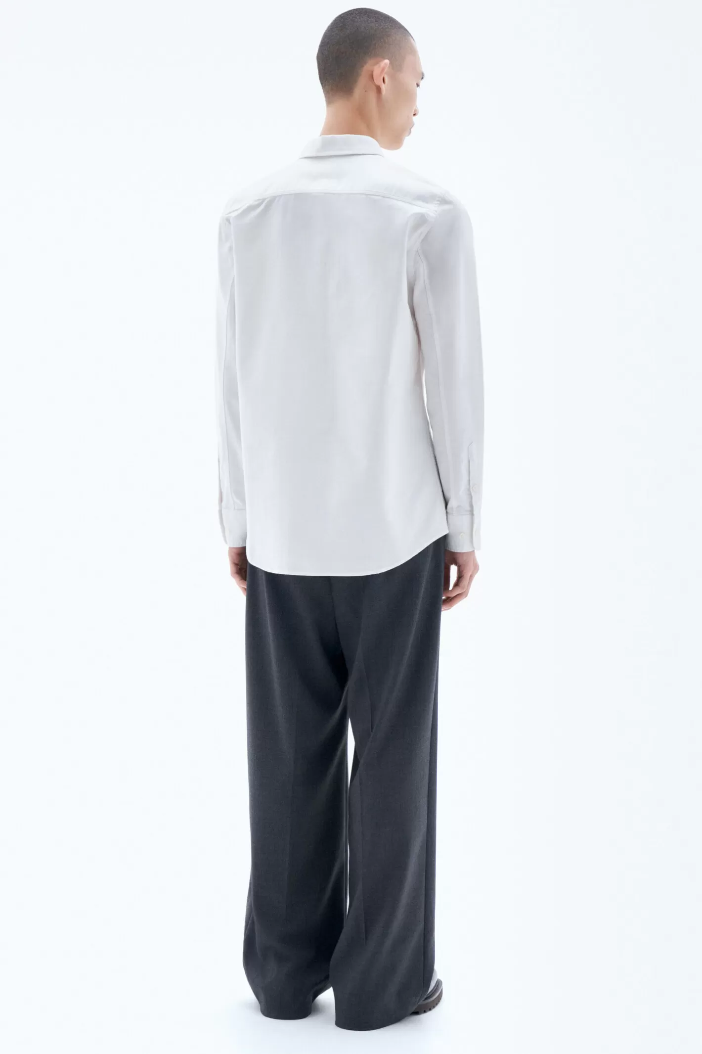 Filippa K Tim Oxford Shirt White-Man Shirts