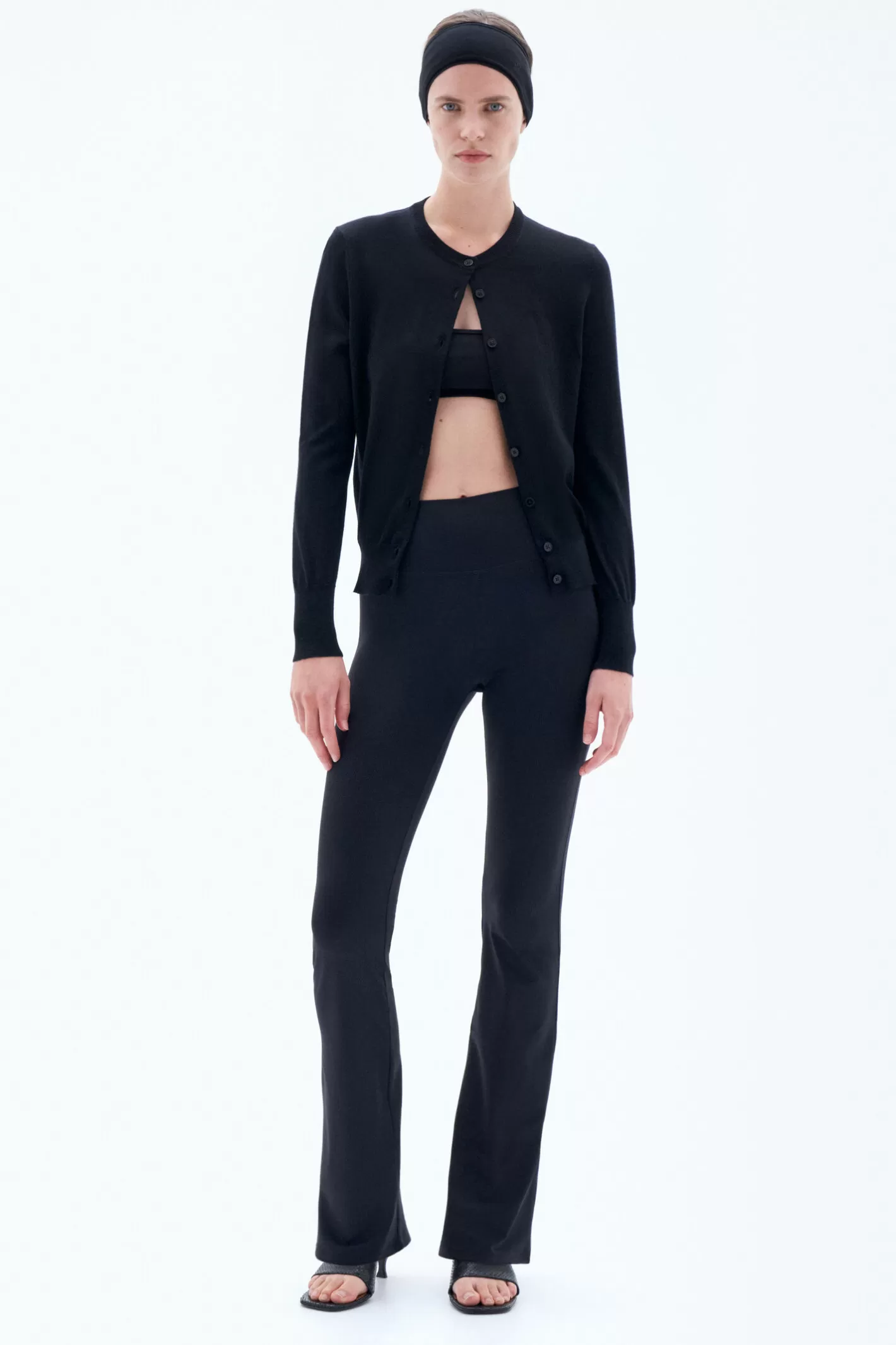 Filippa K Trumpet Leggings Black-Woman Leggings