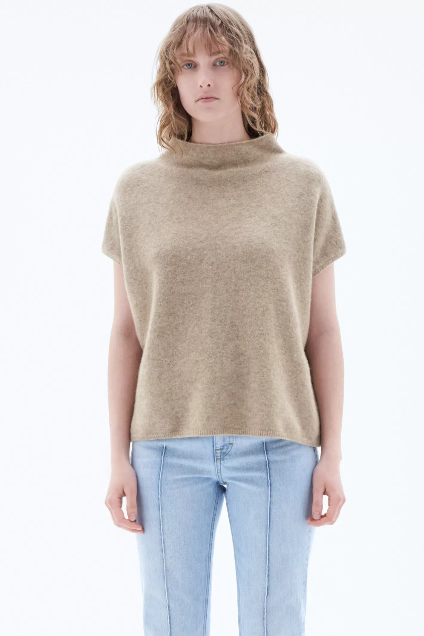 Filippa K Ximena Sweater Beige Melange-Woman Knitwear