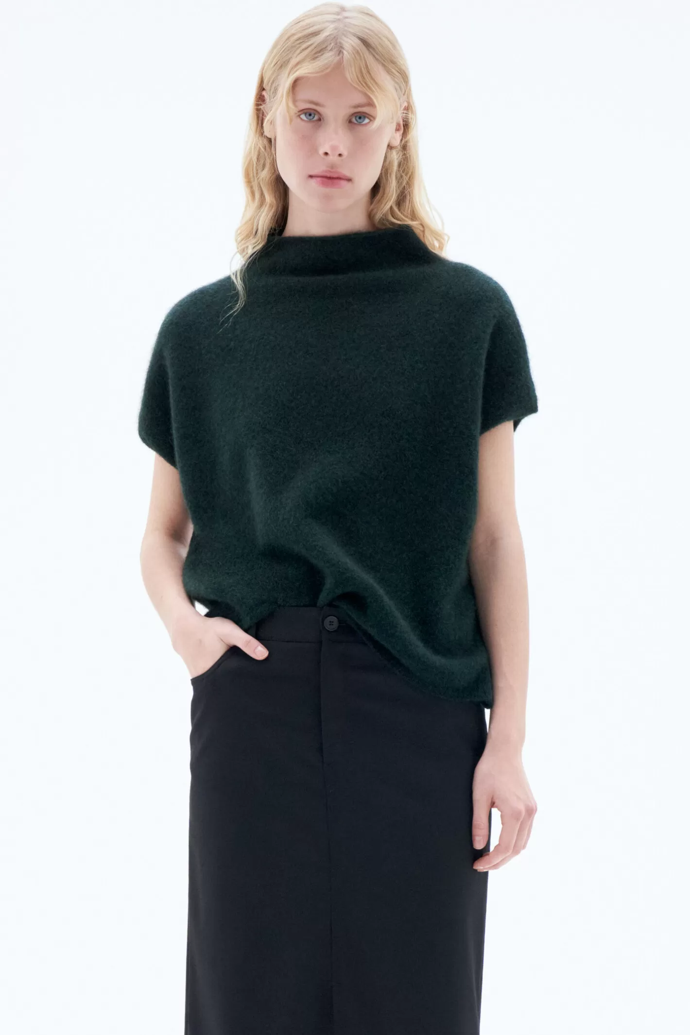 Filippa K Ximena Sweater Forest Green-Woman Knitwear