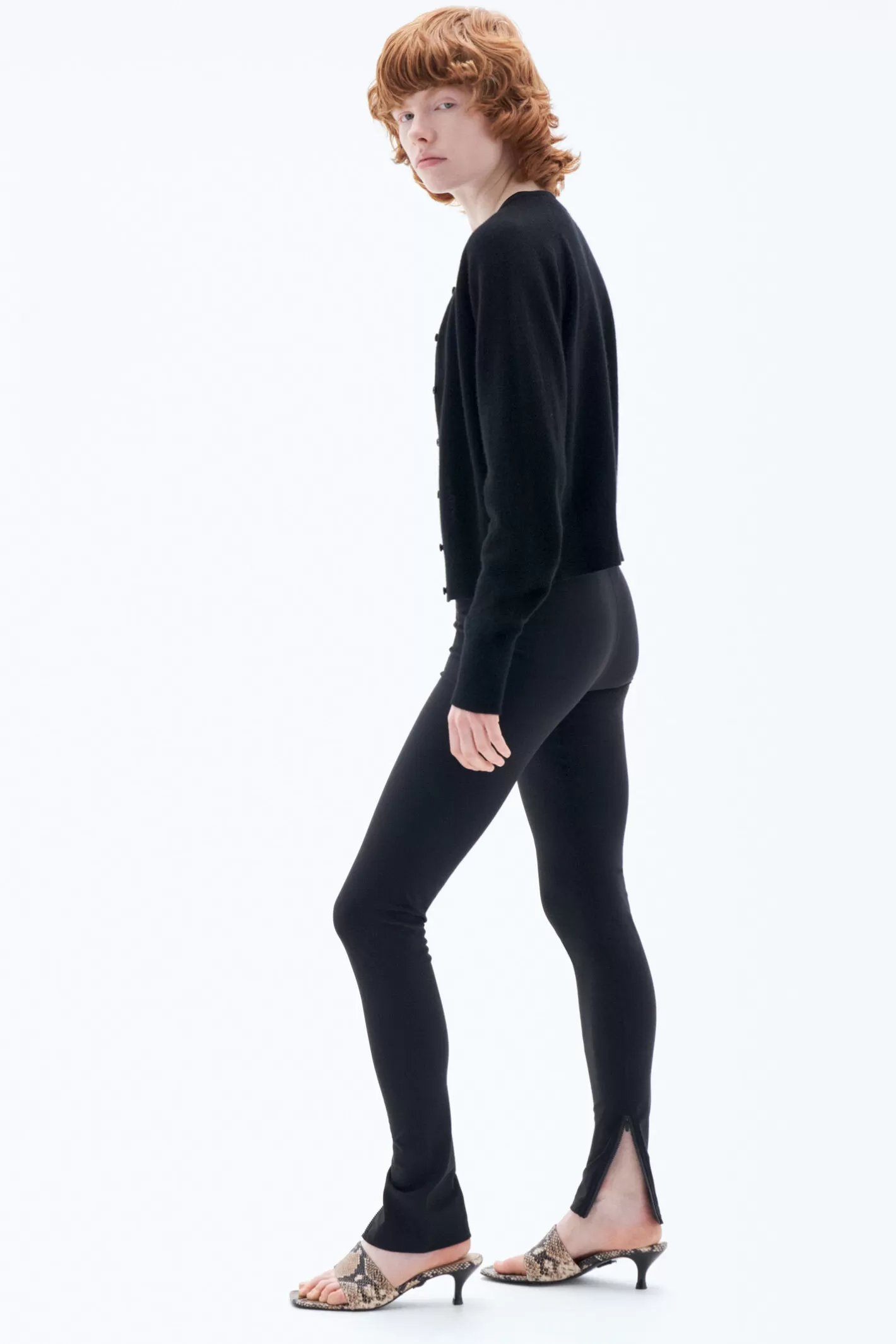 Filippa K Zip Leggings Black-Woman Leggings