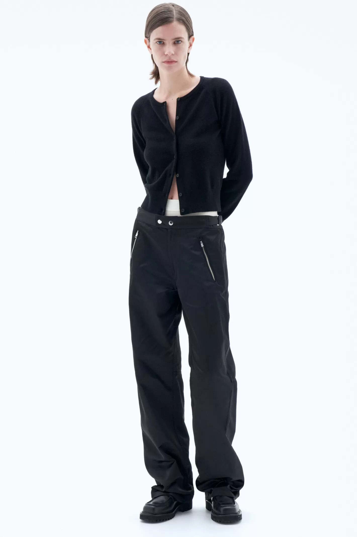 Filippa K Zip Trousers Black-Woman Trousers