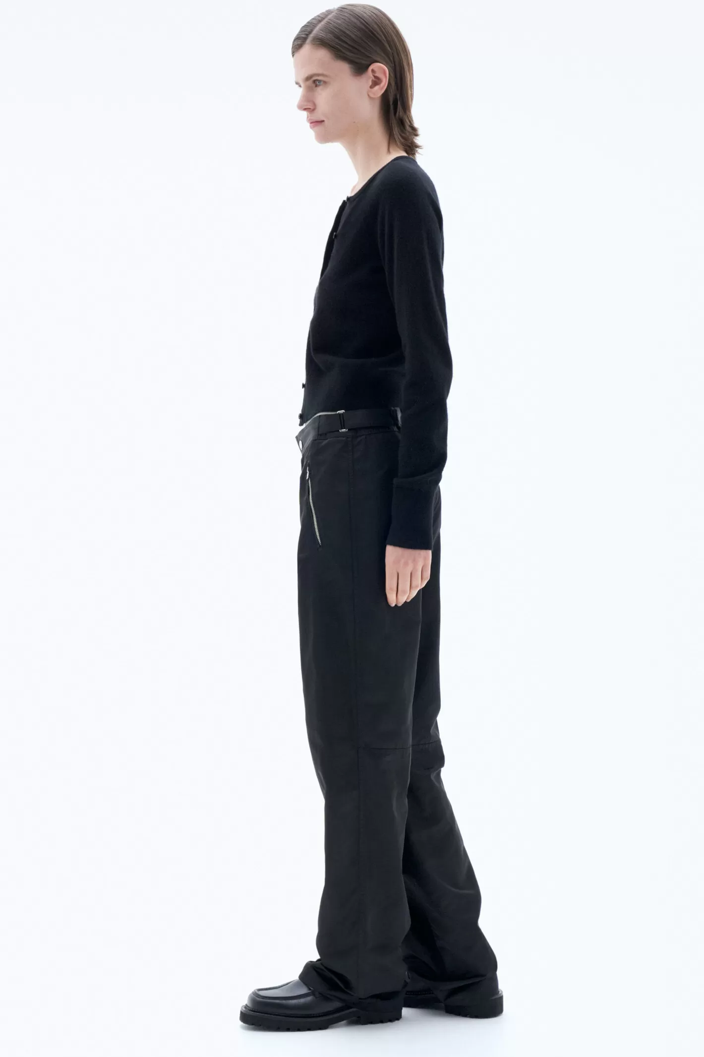 Filippa K Zip Trousers Black-Woman Trousers